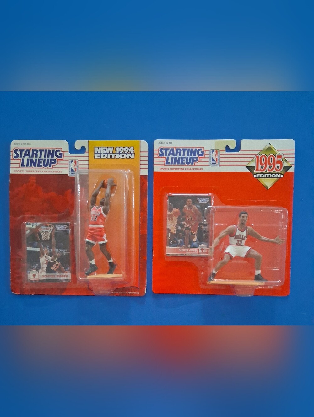 Lot Of 2 Scottie Pippen NBA Starting Lineups